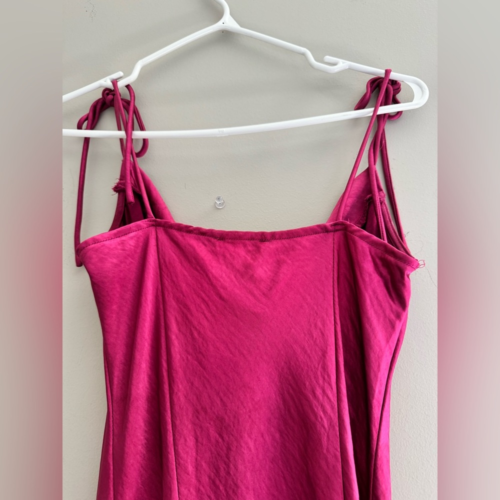 HELLO MOLLY FUSCHIA SLIP DRESS - Picture 6 of 6